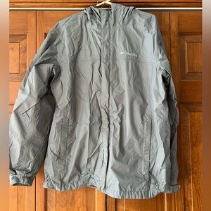 Columbia Light Gray Windbreaker